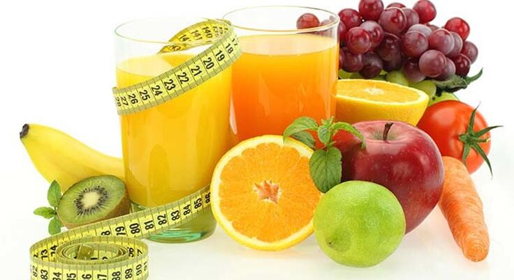 Frutas, legumes e sucos para perda de peso na dieta Favorite