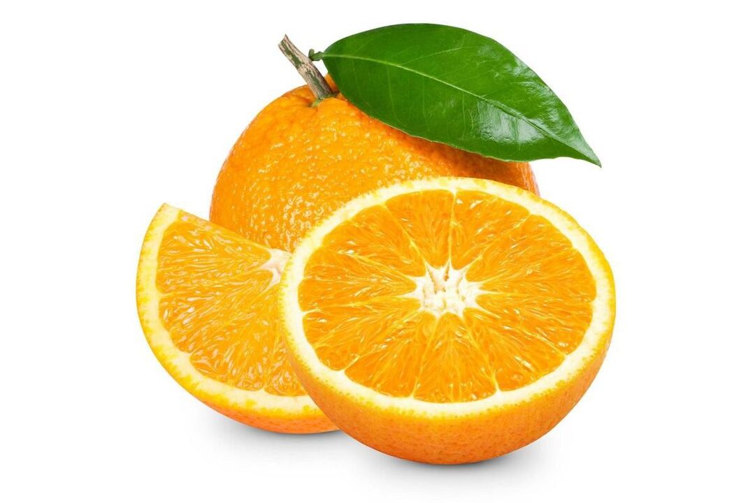 laranjas em uma dieta de proteína
