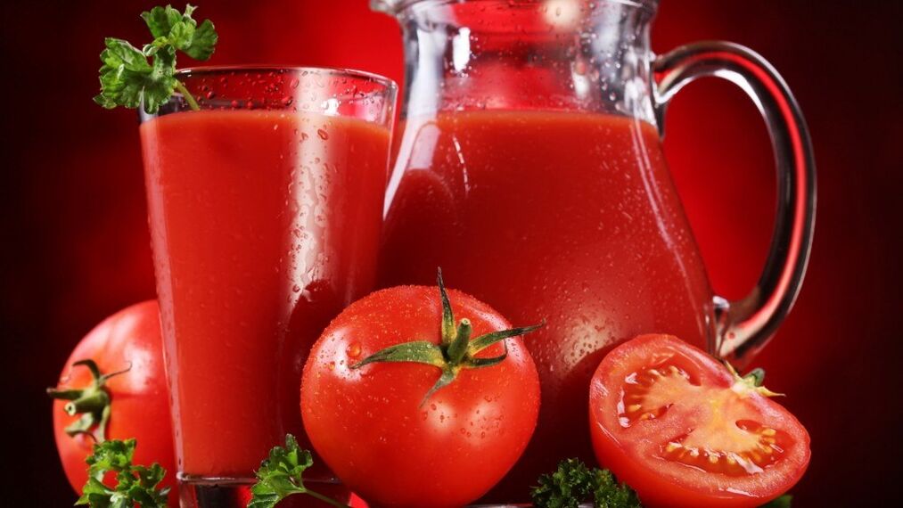 Para pancreatite sem exacerbação, suco de tomate espremido na hora é útil